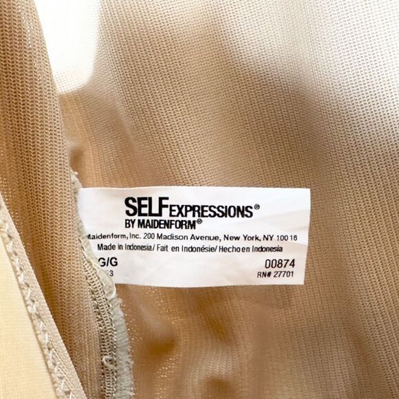 Maidenform Self Expressions Size Large Shapewear Support Garment Beige 430 - Picture 7 of 8